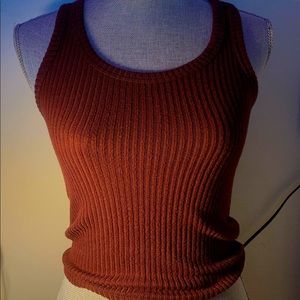 american eagle burgundy/ red tank size small
